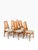 Koefoeds Hornslet Set of Six Niels Koefoed Eva Dining Chairs for Koefoeds Hornslet | Danish Modern Teak | Kvadrat Hallingdal Wool Seats For Sale - Image 4 of 15