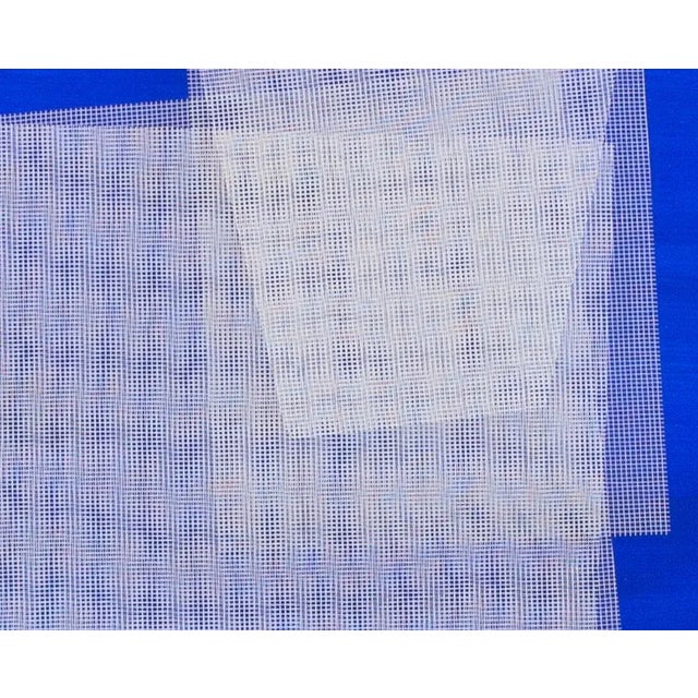 Tom Henderson "Moiré Cobalt Blue", Painting For Sale - Image 4 of 5