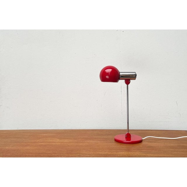 Mid-Century German Minimalist Space Age Model 6654 Table Lamp from Kaiser Leuchten, 1960s For Sale - Image 6 of 18