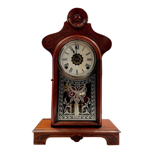 Victorian Eastlake Mantel Clock With Alarm by Gilbert Chairish