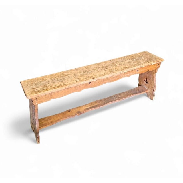 Mid-Century Wooden Bench, 1960s For Sale - Image 4 of 10