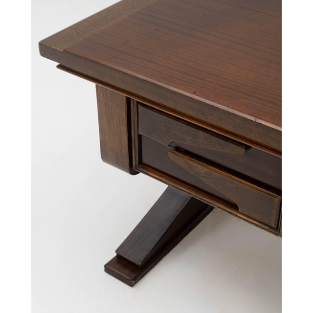 A modern and postmodern-style executive desk, designed in the 1970s and manufactured by the renowned spanish firm ag...