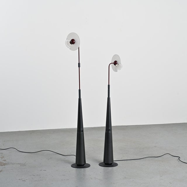 1195 Club Floor Lamps by Giuseppe Ramella for Arteluce, 1980s, Set of 2 For Sale - Image 9 of 18