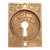Antique Brass Aesthetic Pocket Door Recessed Pull For Sale