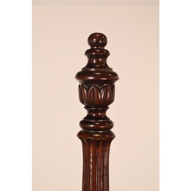 Thomasville Collectors Cherry Chippendale Style King Poster Bed For Sale - Image 11 of 18