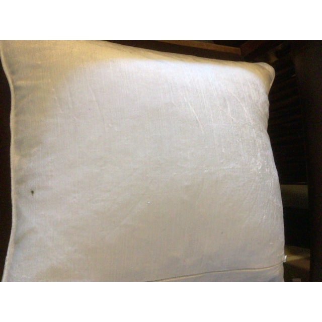Kashmir Export House White Decoration Feather Pillow For Sale - Image 12 of 13