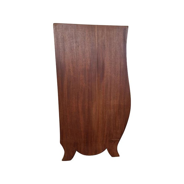 Wood Art Deco Line Bedside Tables, 1980s, Set of 2 For Sale - Image 7 of 8