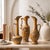 Gold Set of 3 Royal Haeger Ewer Vases, Gold Ceramic Pottery Pitcher Set, Mid Century Old World Mantel Decor For Sale - Image 8 of 18