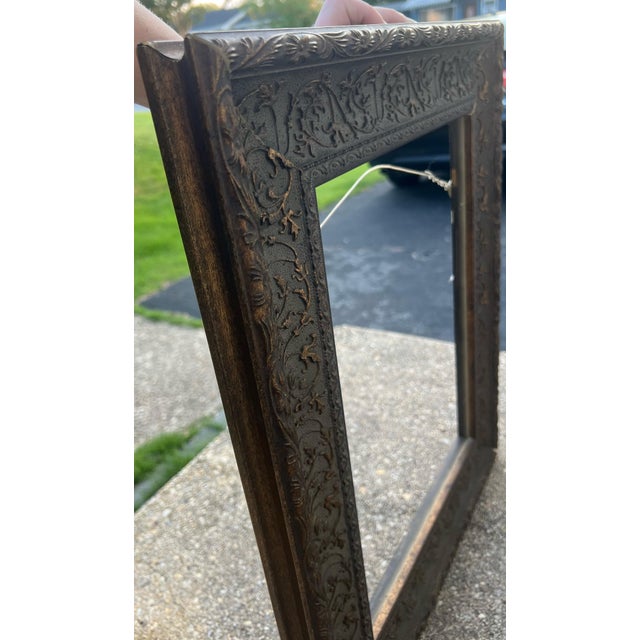 ️ Antique Victorian Gold Gesso Solid Wood Picture Frame c.1880s For Sale - Image 4 of 12