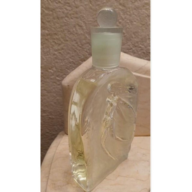 1990s Rochas Design House Vintage Crystal Bottle F'leur D' Eau Ice Cube Woman France Large Size 3.4oz For Sale In San Diego - Image 6 of 9