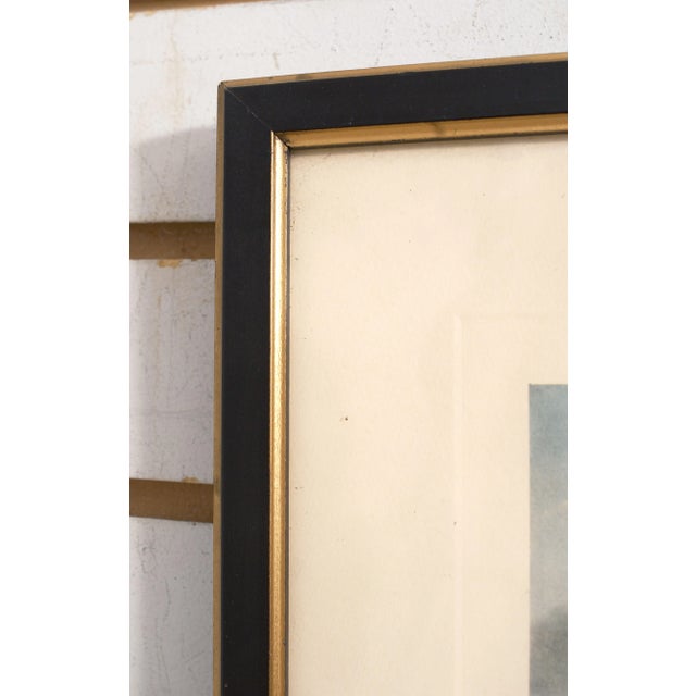 Vintage Colored Engraving of British Tall Ships 19th Century For Sale In Philadelphia - Image 6 of 8