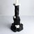 Black Reclaimed Wood and Marble Candle Holder - Cumulus Candle Holder | Melting Series by Gabor Gobi For Sale - Image 8 of 9