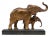 Mother and child, couple off elephants figurines must love this piece, nice patina, original Antique Gold color. Standing...