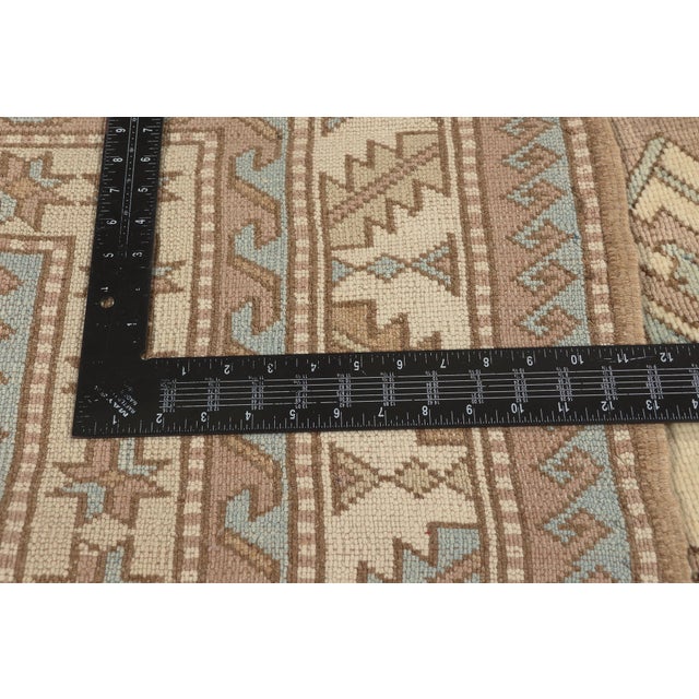 Textile Contemporary Turkish Kazak Rug, 05'07 X 07'09 For Sale - Image 7 of 10