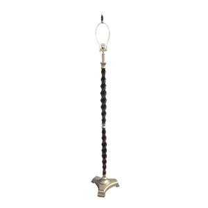 Late 20th Century Barley Twist Walnut Floor Lamp