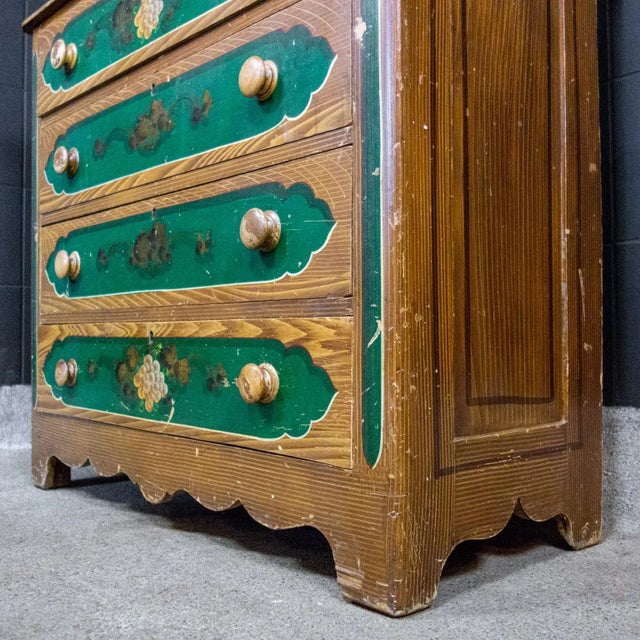 Antique Dutch Hand-Painted Dresser, 1900s For Sale - Image 4 of 10