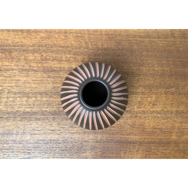 Mid-Century Modern Mid-Century German Wormser Terra-Sigillata Pottery Vase, 1960s For Sale - Image 3 of 17