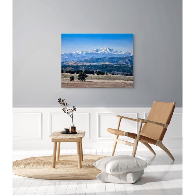 Colorado Plains by David Shingler | Oil on Board Landscape of the Colorado plains with mountains. For Sale - Image 4 of 5
