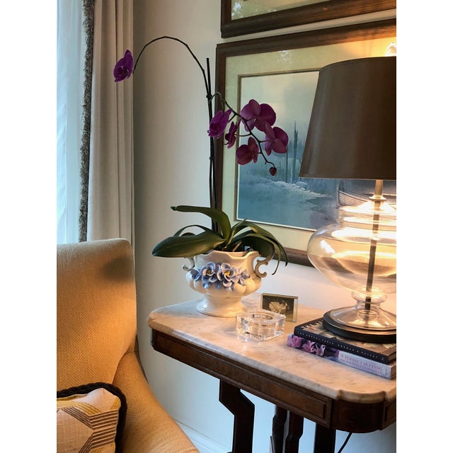 Mid 20th Century Mid 20th Century French Art Deco Cut Glass Salt Cellar Dish For Sale - Image 5 of 9