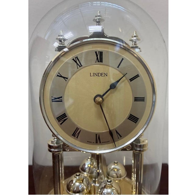 Vintage Linden Anniversary Clock For Sale - Image 4 of 7