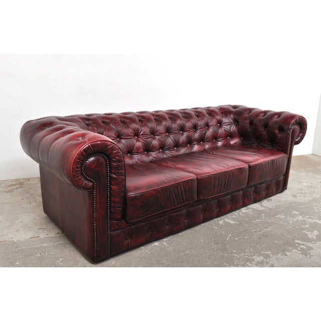 Vintage Chesterfield 3-Seater Sofa, 1970s For Sale - Image 3 of 14