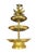 Mid 20th Century Hollywood Regency Brass Tiered Pineapple Serving Stand / Tray For Sale - Image 4 of 7
