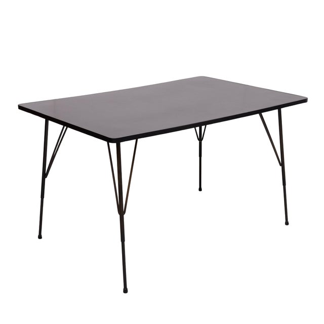 Metal Adjustable Dining Table by Rudolf Wolf for Elsrijk, Holland, 1950s For Sale - Image 7 of 11