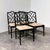 Faux Bamboo Dining Chairs in Black Lacquer, Set of 4 For Sale - Image 4 of 12