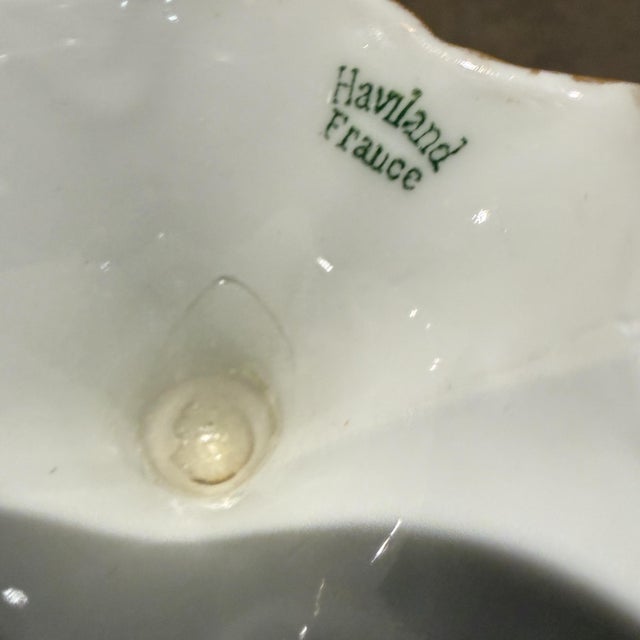 White 1950s Theodore Haviland Limoges Punch Porcelain Cups - a Pair For Sale - Image 8 of 12