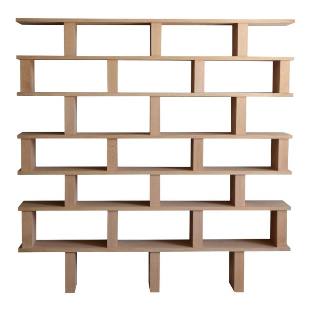 'Verticale' Polished Oak Shelving Unit by Design Frères Chairish