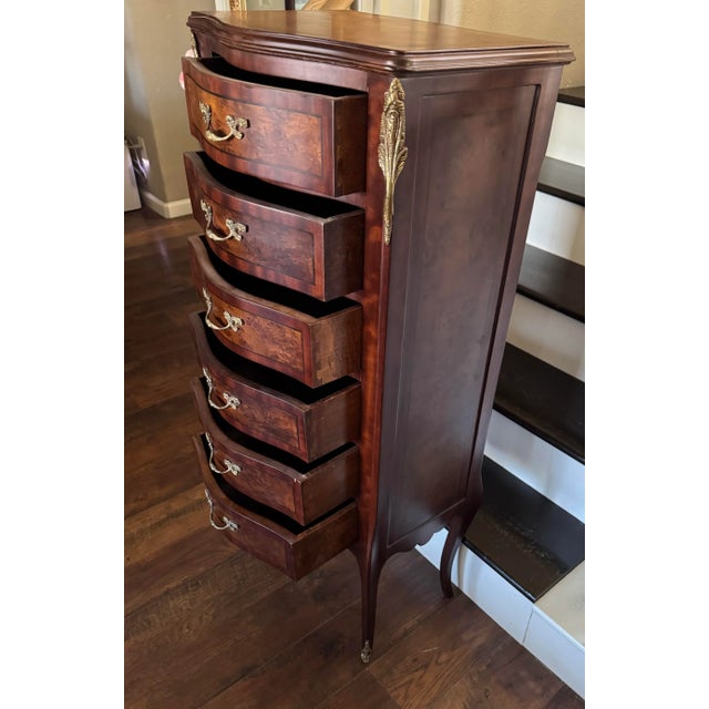 French Vintage French Louis XV Style Lingerie Chest/Chiffonier For Sale - Image 3 of 11