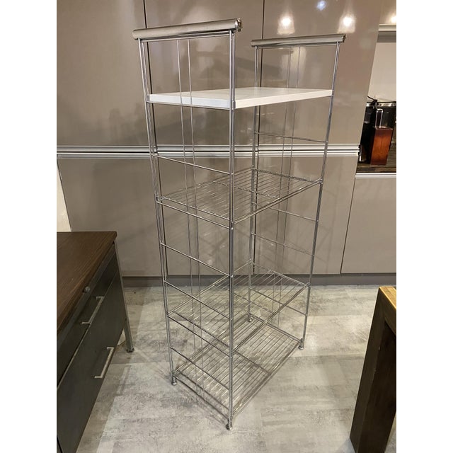 Vintage Chrome Modular Wall-Mounted Desk Unit, 1970s For Sale - Image 6 of 18
