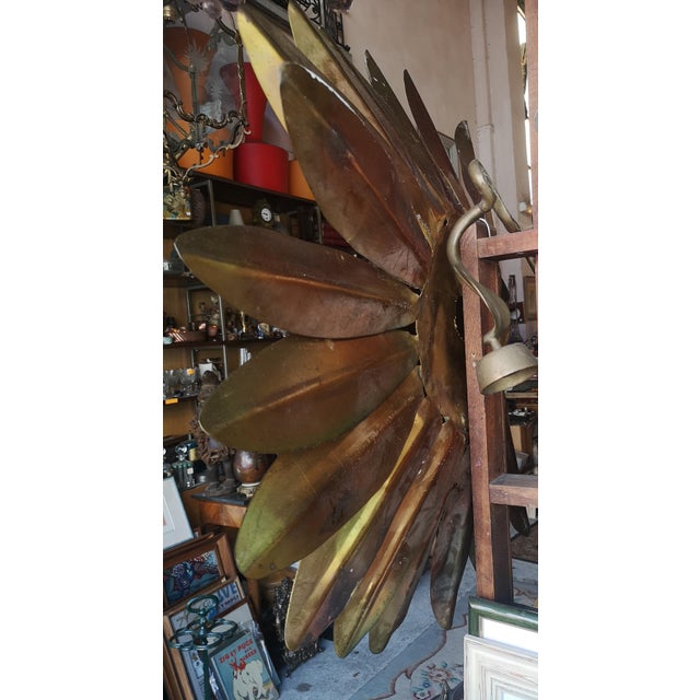 Baroque Gilt Sun Wall Decor, 1970s For Sale - Image 3 of 9