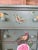 Custom Painted Tropical Decoupage Appliqué Four Drawer Chest For Sale - Image 4 of 12