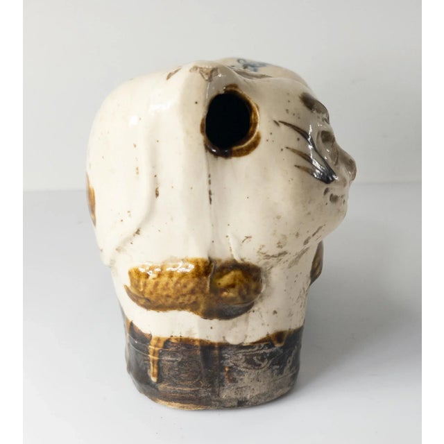 Chinoiserie 20th Century Chinese Song Style Chinoiserie Cat Form Pillow For Sale - Image 3 of 9