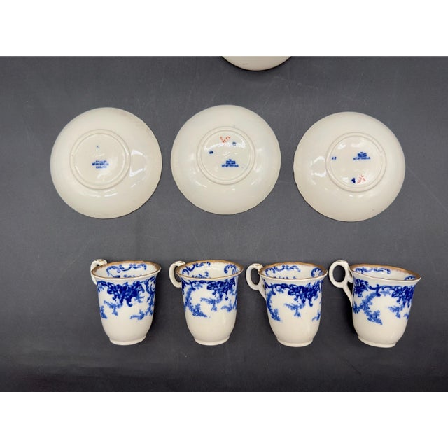 Ceramic 1892 Cauldon England Chocolate Pot Set For Sale - Image 7 of 14