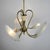 Antique Brass and Glass Chandelier in the style of Pietro Chiesa for Fontana Arte, Italy, 1930s For Sale - Image 10 of 18