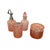 Vintage Pink Pressed Glass Bathroom Vanity Set, 1960s, Set of 4 For Sale - Image 13 of 13