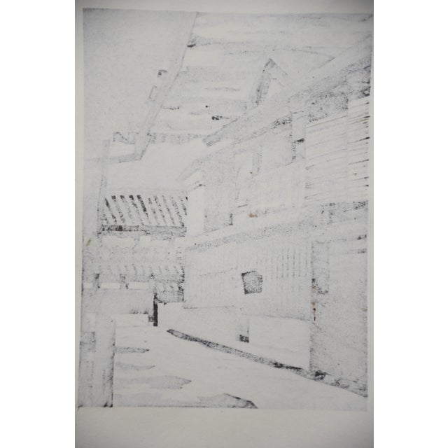 Katsuyuki Nishijima, Yuki Dayori (Snowing), 1990, Woodblock Print For Sale - Image 12 of 14