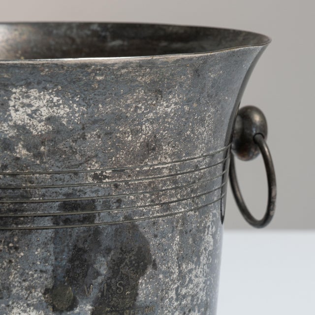 Italian Mid 20th Century Italy Silver Ice Bucket For Sale - Image 3 of 15