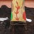 Ethnic leather lamp painted and iron height: 179 width: 37 This piece is attributed to the mentioned designer/maker. It...