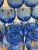 American Vintage Hazel Atlas Light Royal Cobalt Blue Cocktail Glasses With Sailboat Roly Poly - Set of 18 For Sale - Image 3 of 7