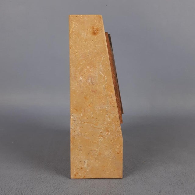 Bronze & Marble Plaque Sculpture by Subirachs for Zegna, 1983 For Sale - Image 3 of 18