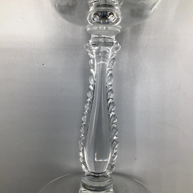 Fostoria Heather Champagne/Tall Sherbet Glasses Set of 4 For Sale - Image 11 of 13