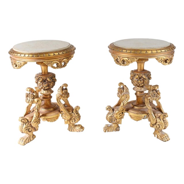 Italian Rococo Side Tables, Set of 2 For Sale