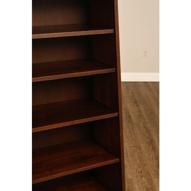 Stickley Mission Collection Oak Open Bookcase Shelf Cabinet For Sale - Image 9 of 18