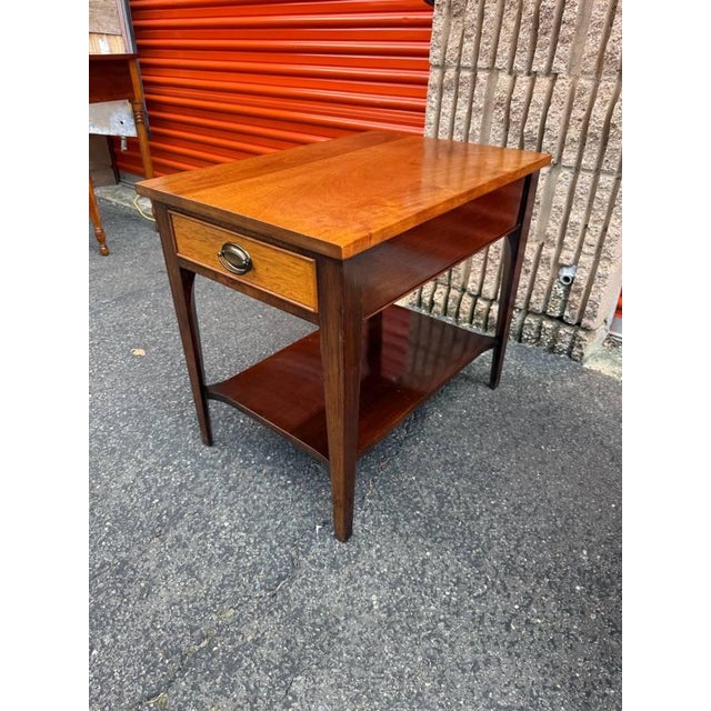 Mid 20th Century Pair of Vintage Federal Style 2 Tier Side Tables For Sale In Washington DC - Image 6 of 18