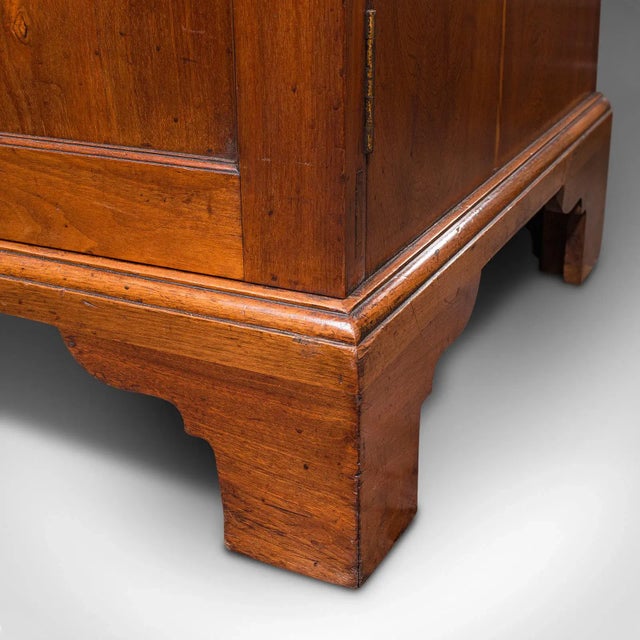 1850s Antique Victorian English Walnut Butler's Cabinet For Sale - Image 12 of 13