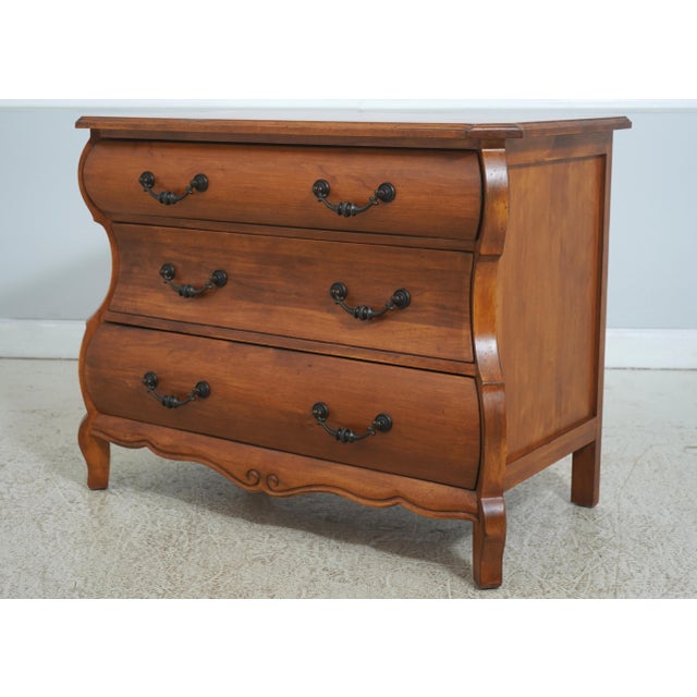 Age: Approx: 10 Years Old Details: Factory Light Distressing Continental Style Light Walnut Finish Condition: Excellent...