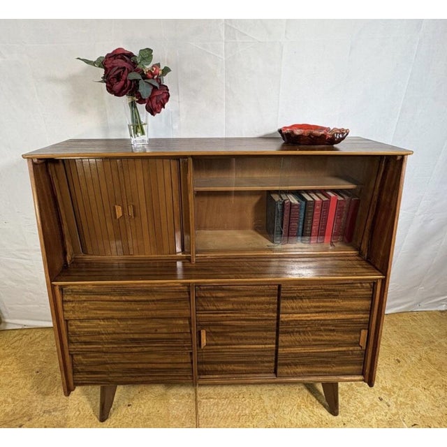 Mid-Century Retro Walnut Drinks Cabinet from F.D. Welters, 1960s For Sale - Image 14 of 15